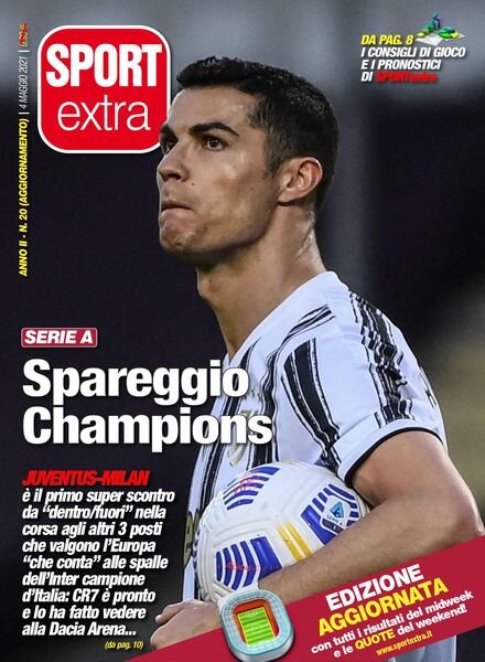 SPORTextra N.20 aggiornamento – 7 Maggio 2021 Cover