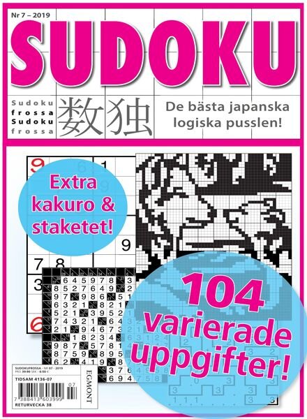Sudoku Frossa – 15 augusti 2019 Cover