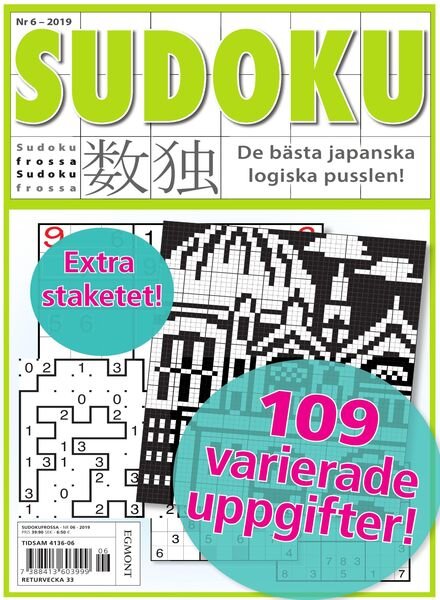 Sudoku Frossa – 18 juli 2019 Cover