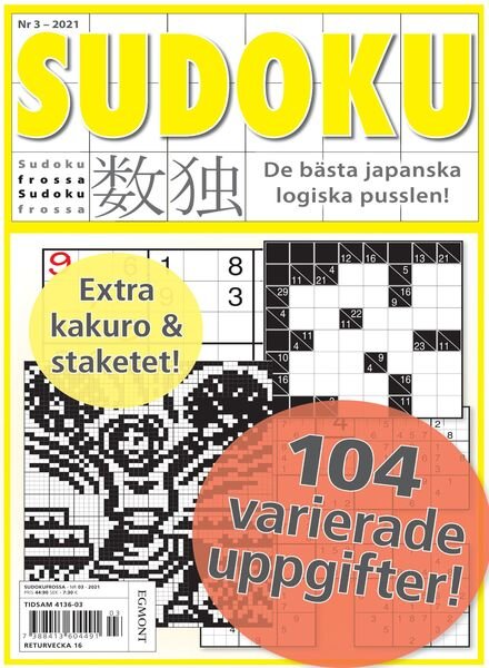 Sudoku Frossa – 18 mars 2021 Cover