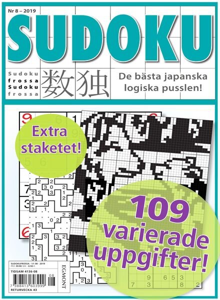 Sudoku Frossa – 19 september 2019 Cover