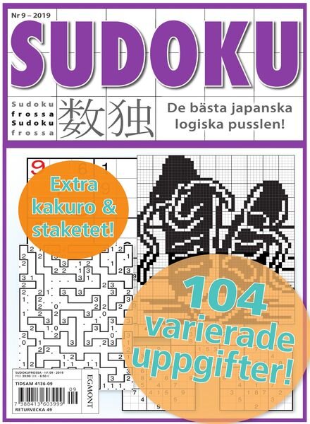 Sudoku Frossa – 24 oktober 2019 Cover
