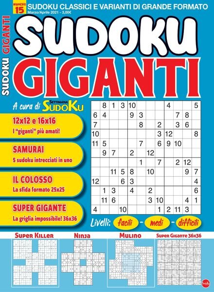 Sudoku Giganti – febbraio 2021 Cover