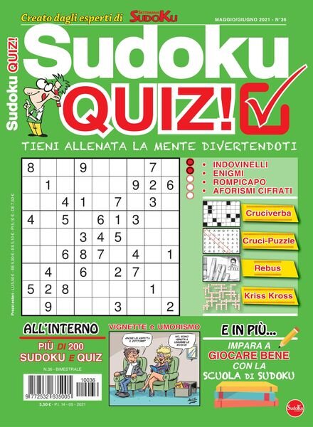 Sudoku Quiz – maggio 2021 Cover