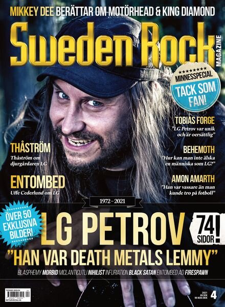 Sweden Rock Magazine – 20 april 2021 Cover
