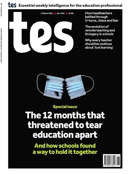 TES Magazine – Issue 5445 – 19 March 2021 Cover