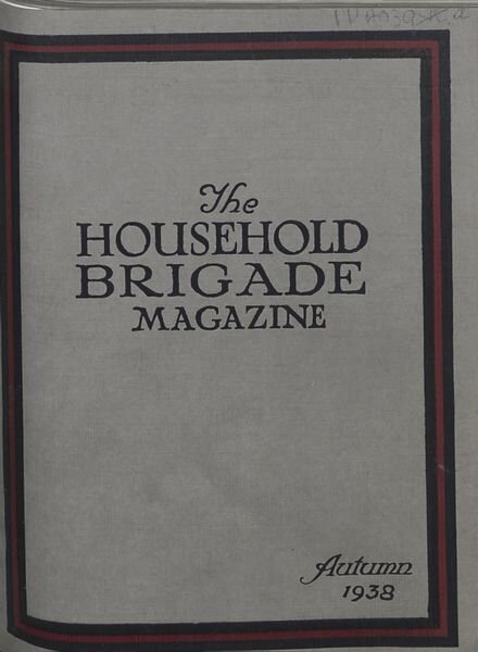 The Guards Magazine – Autumn 1938 Cover