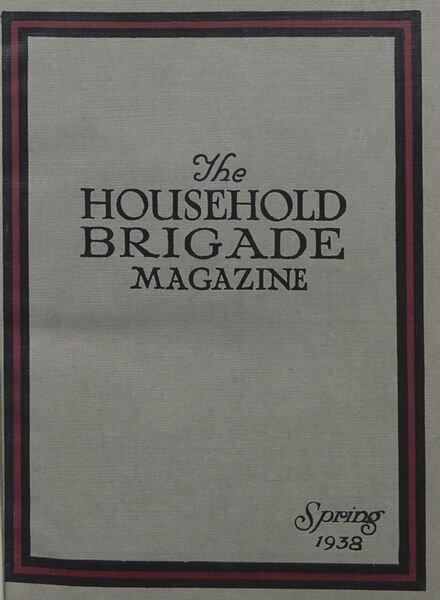The Guards Magazine – Spring 1938 Cover