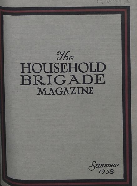The Guards Magazine – Summer 1938 Cover