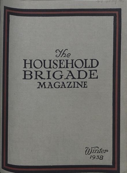 The Guards Magazine – Winter 1938 Cover