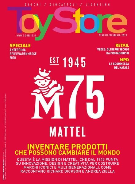 Toy Store – Gennaio-Febbraio 2020 Cover