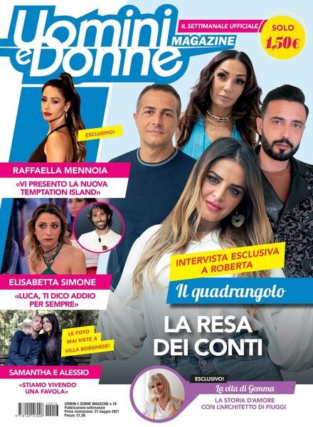 Uomini e Donne magazine – 21 maggio 2021 Cover