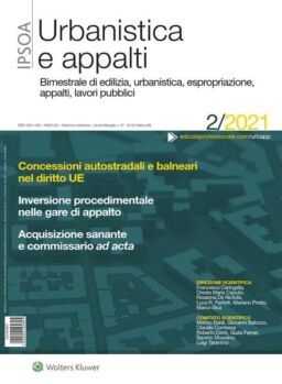 Urbanistica e appalti – Aprile 2021