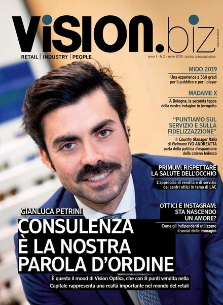 Vision.biz – Aprile 2019 Cover