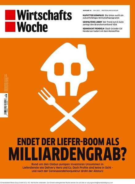 Wirtschaftswoche – 16 April 2021 Cover