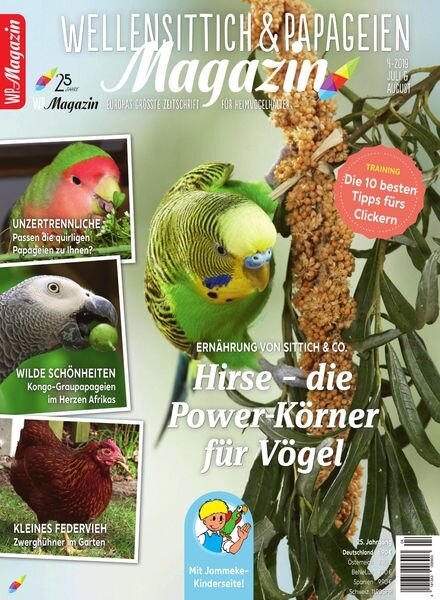 WP-Magazin Wellensittich & Papageien – Juli 2019 Cover
