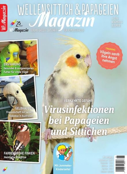 WP-Magazin Wellensittich & Papageien – November 2019 Cover