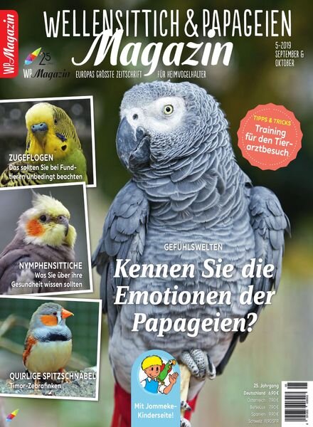 WP-Magazin Wellensittich & Papageien – September 2019 Cover