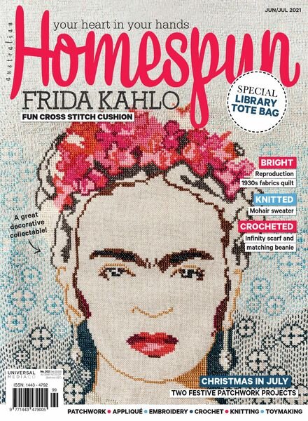 Australian Homespun – June 2021 Cover
