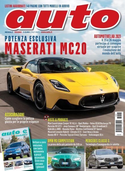 Auto – Giugno 2021 Cover