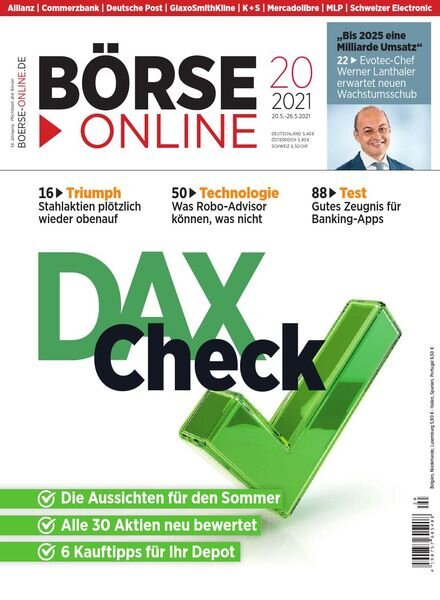 Borse Online – 20 Mai 2021 Cover