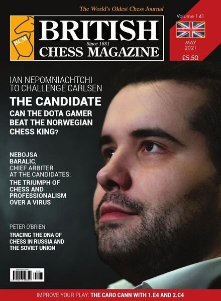 British Chess Magazine – May 2021 Cover