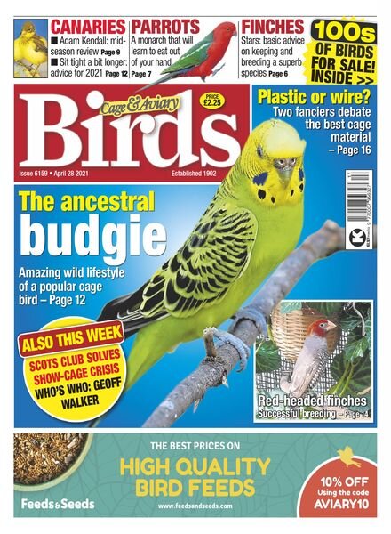 Cage & Aviary Birds – April 2021 Cover