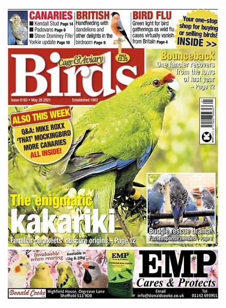 Cage & Aviary Birds – May 2021 Cover