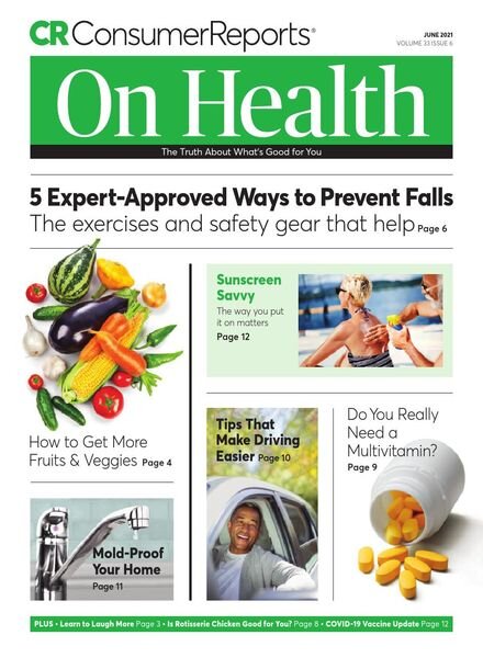 Consumer Reports on Health – June 2021 Cover