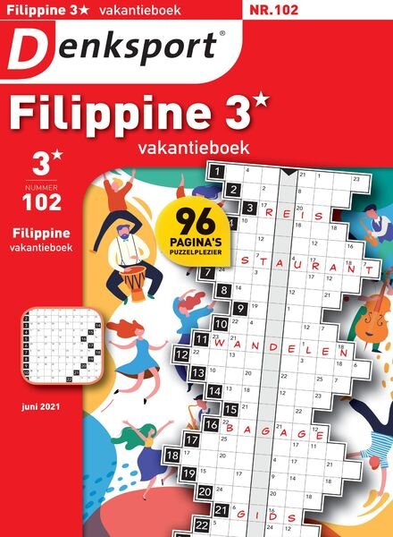 Denksport Filippine 3 Vakantieboek – juni 2021 Cover
