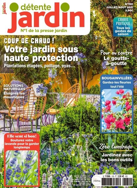 Detente Jardin – Juillet-Aout 2021 Cover
