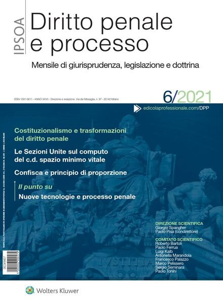 Diritto Penale e Processo – Giugno 2021 Cover