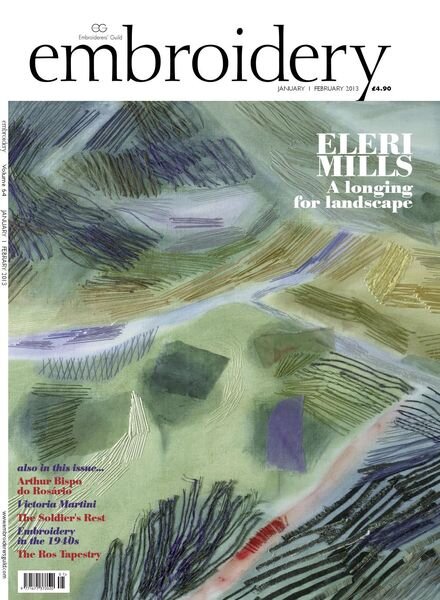 Embroidery Magazine – January-February 2013 Cover