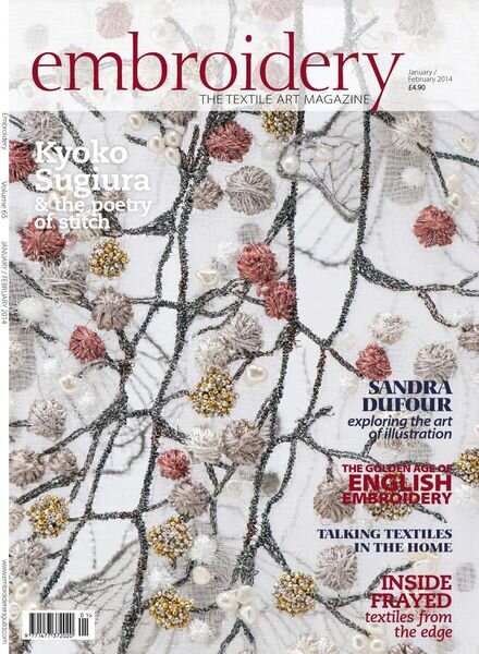 Embroidery Magazine – January-February 2014 Cover