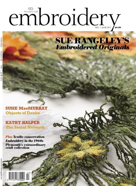 Embroidery Magazine – May-June 2013 Cover