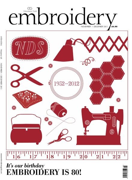 Embroidery Magazine – November-December 2012 Cover