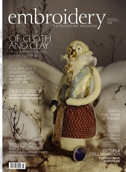 Embroidery Magazine – September-October 2013 Cover