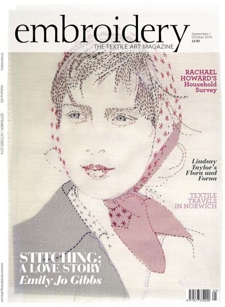 Embroidery Magazine – September-October 2014 Cover