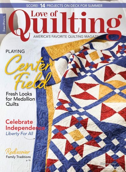 Fons & Porter’s Love of Quilting – July 2021 Cover