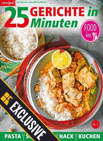 FOODkiss 25 Gerichte in 25 Minuten – Juni 2021 Cover