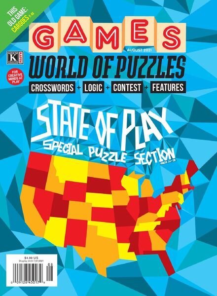 Games World of Puzzles – August 2021 Cover