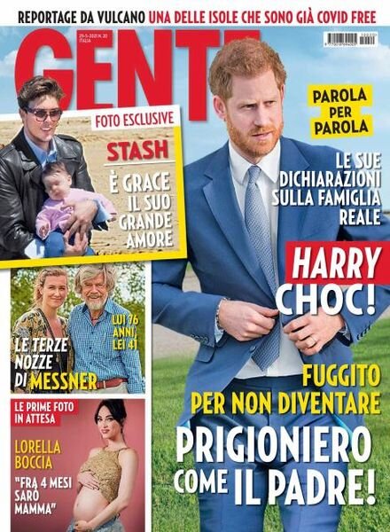 Gente Italia – 29 maggio 2021 Cover