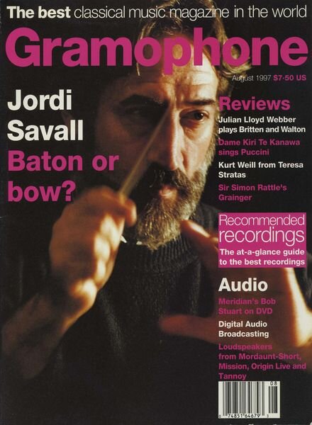 Gramophone – August 1997 Cover