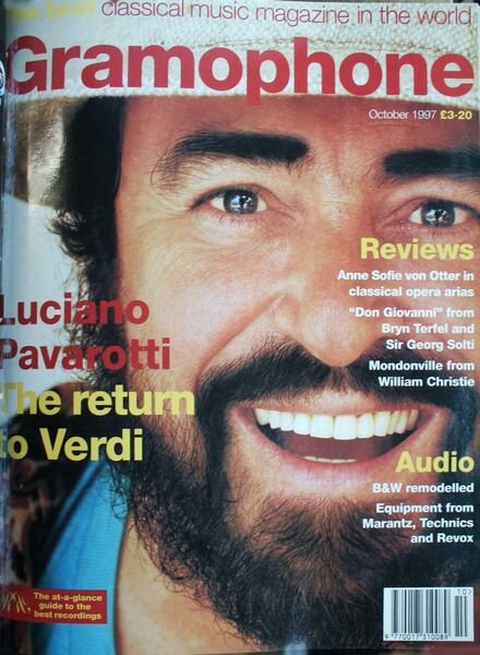 Gramophone – October 1997 Cover