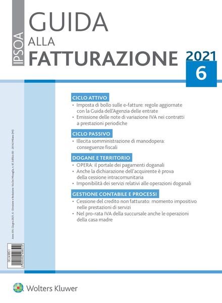 Guida alla Fatturazione – Giugno 2021 Cover