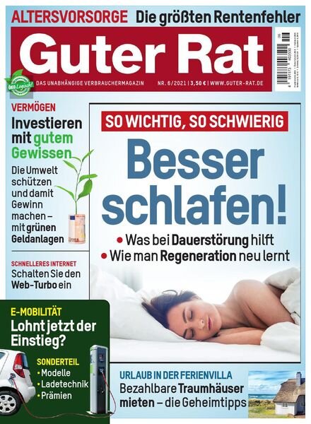 Guter Rat – Juni 2021 Cover