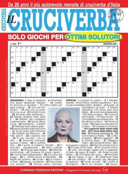 Il Cruciverba – giugno 2021 Cover