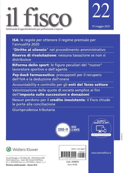 il fisco – 31 Maggio 2021 Cover
