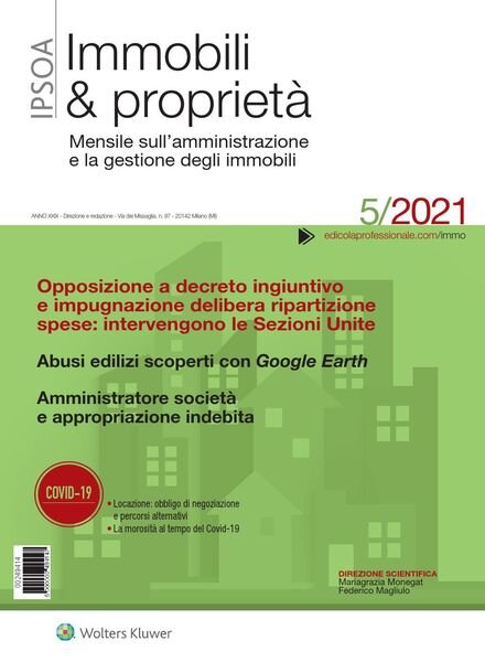 Immobili & proprieta – Maggio 2021 Cover