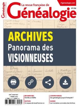 La Revue francaise de Genealogie – Juin-Juillet 2021